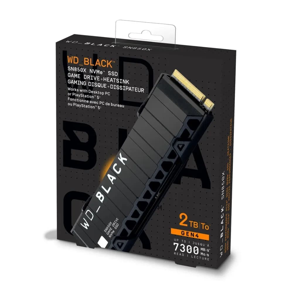 2TB WD BLACK SN850X NVMe SSD with Heatsink - Image 1