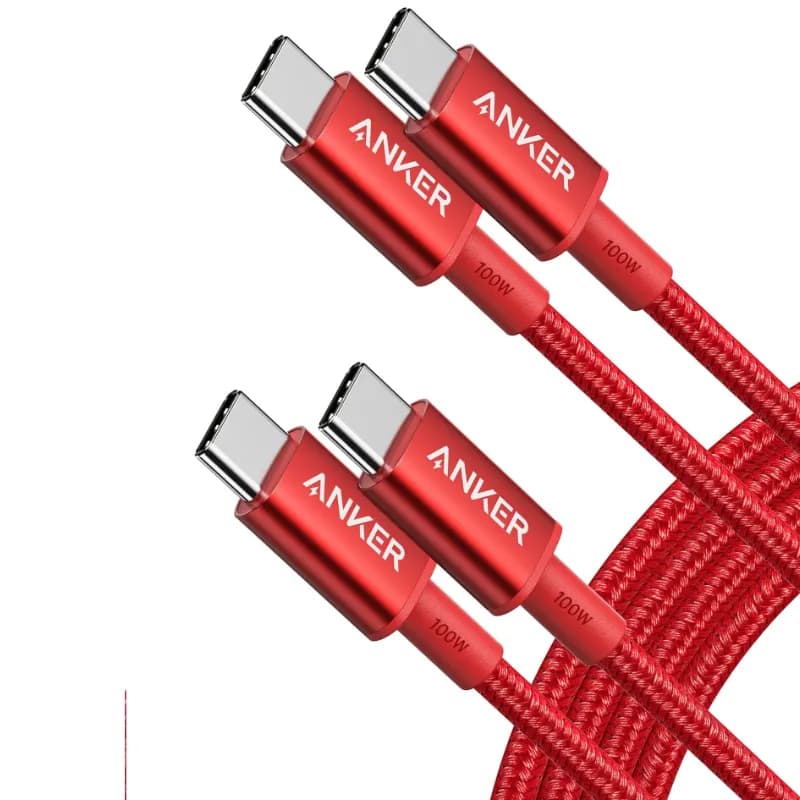 Anker 333 USB C to C 6ft 100W Braided Cable - Image 1