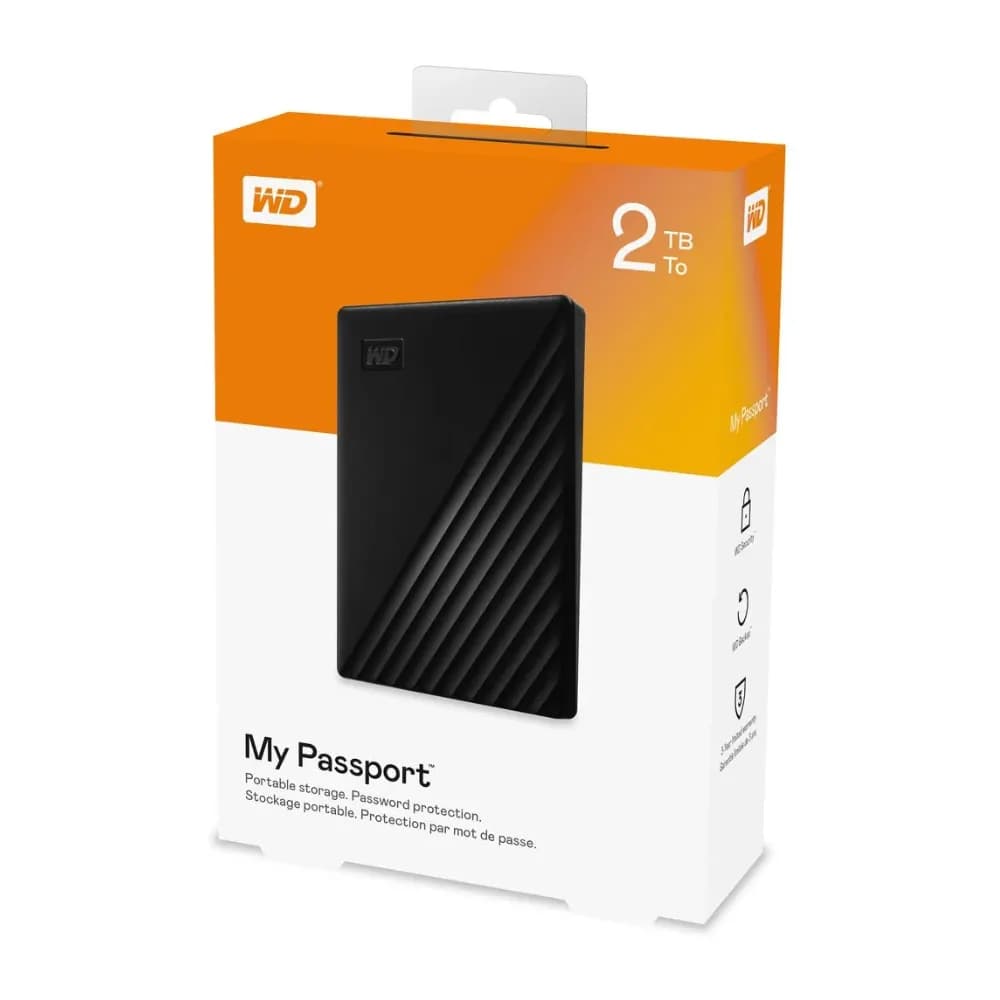 WD 2TB My Passport External Hard Drive - Image 1